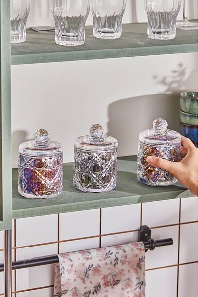 Karaca Robby Lustery 3-Piece Plaid Spice Set/Sugar Bowl 350 ml