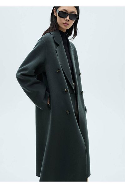 MANGO Woman Handmade oversize wool coat