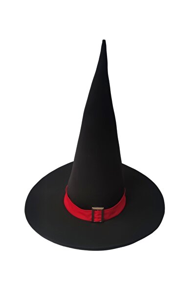 Kostüm Sarayı Καπέλο μάγισσας με λεπτομέρεια πόρπης για ενήλικες