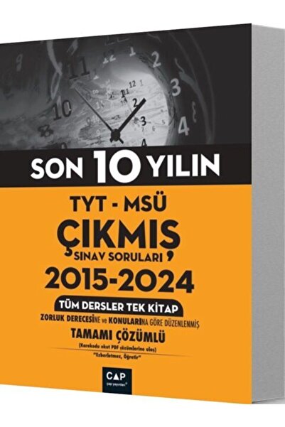 Çap Yayınları Çap Yayınları TYT MSÜ Son 10 Yılın Çıkmış Soruları