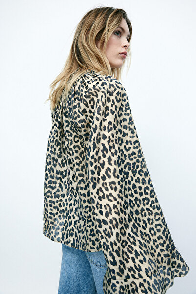 H&M Kolları Farbalalı Bluz