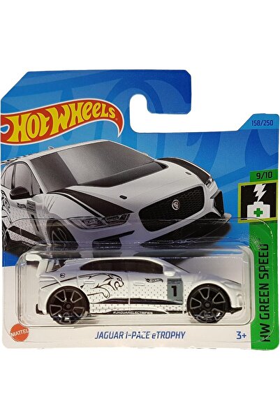 HOT WHEELS - Jaguar I-Pace Etrophy - Hw Green Speed 9/10 - Hkk25 - Short Card - Beyaz -  2023