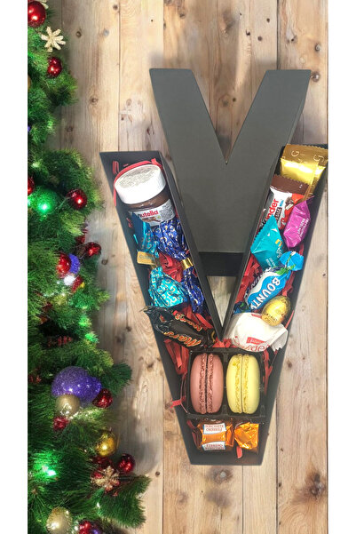 LADİJİTAL BASKI ÇÖZÜMLERİ A'dan Z'ye Içi Çikolata Dolu Harf Kutular 25 Cm