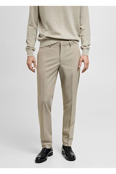 MANGO Man Super slim fit stretch fabric fabric pants