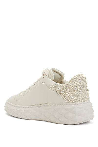 Jimmy Choo Beyaz Kadın Deri Sneaker