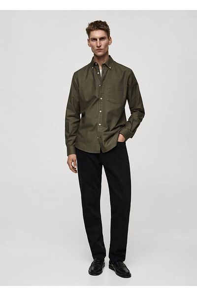MANGO Man Koszula Oxford 100% bawełny