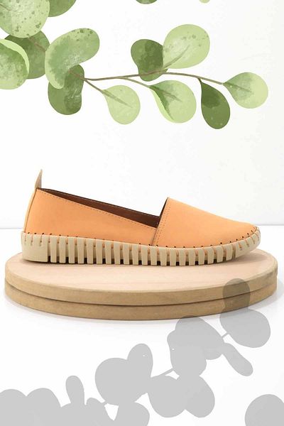 Bambi Orange Nubuck Damen Freizeitschuhe K 01778167001