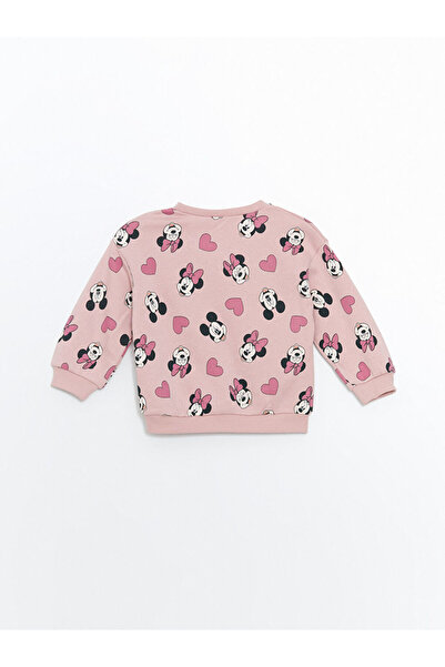 LC Waikiki Pink Printed Girls' Sweatshirt and Leggings 2-Pack