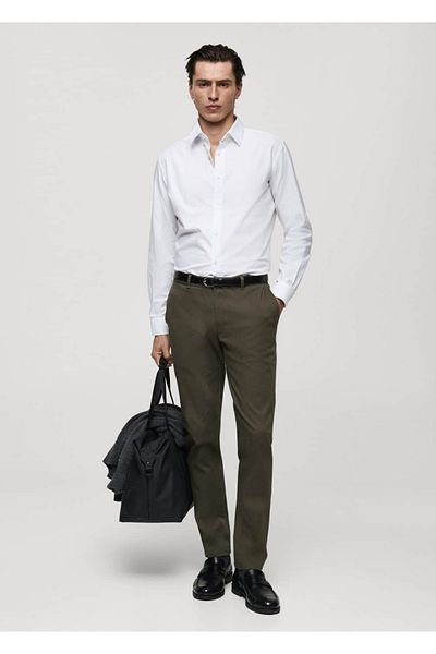 MANGO Man Slim Fit Serj Chino Trousers