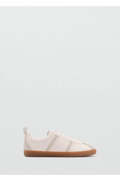 MANGO Woman Adidași cu piese contrastante