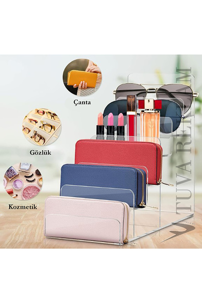 TUVA REKLAM Tuva Advertising Transparent Plexiglass Multi-Purpose Purse and W...