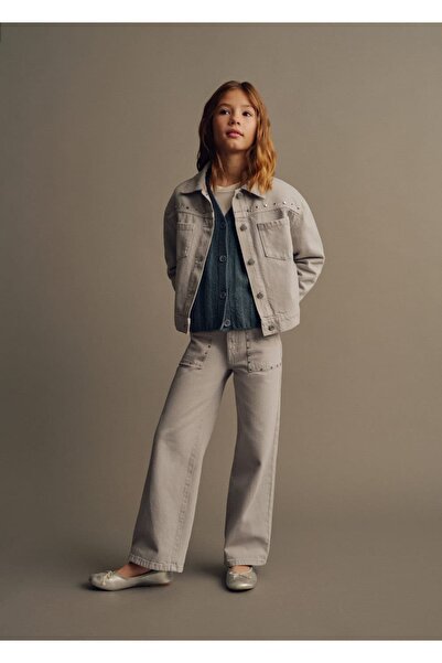 MANGO Kids Çiçek desenli gömlek elbise