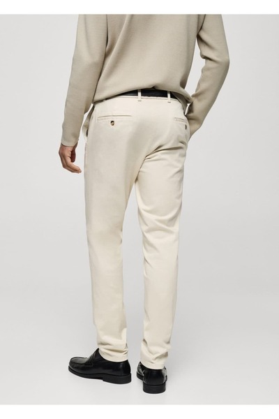 MANGO Man Dar kesim serj chino pantolon