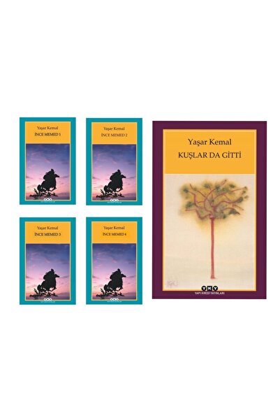 Yapı Kredi Yayınları İnce Memed Serisi 4 Kitap - Kuşlar da Gitti Yaşar Kemal