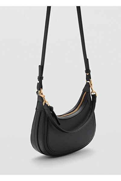 MANGO Woman Τσάντα MINI Leather Look Crossbody