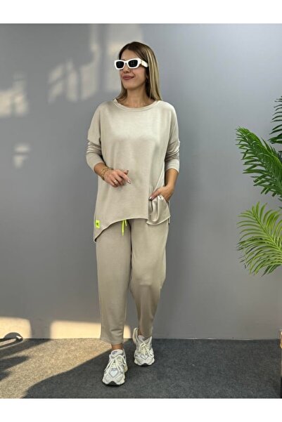 ALPACO Γυναικείο Σετ Δύο Τεμάχια από Βαμβακερό Υφασμάτινο Βισκόζη με Λεπτομέρεια Κορδόνι -ΣΥΛΛΟΓΗ