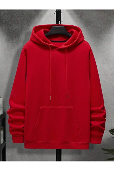 UNCİA OUTDOORS Negru unisex cu glugă de culoare solidă