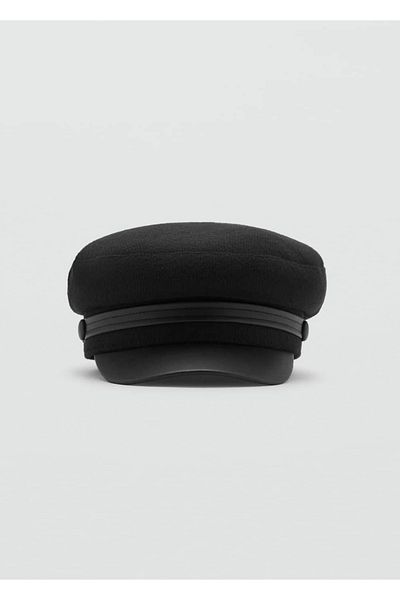 MANGO Woman Flat Baker Hat