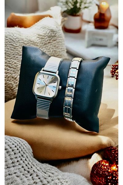 pullmarkt Italian Charm Bracelet + Wrist Watch
