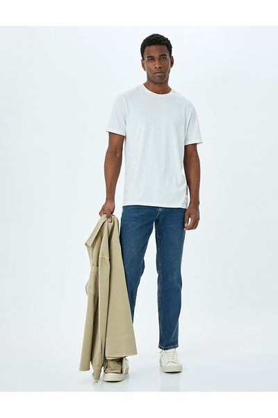 Koton Regular Waist Straight Fit Jeans - Mark Jean