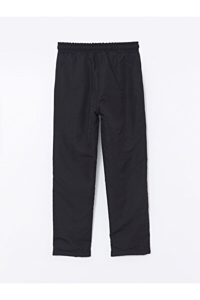LC Waikiki Lcw Kids Black Elastic Waist Fleece-Lined Boy's Pants