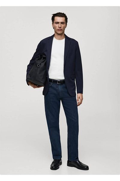 MANGO Man Verner Slim Fit Βαμβακερό μπουφάν Blazer