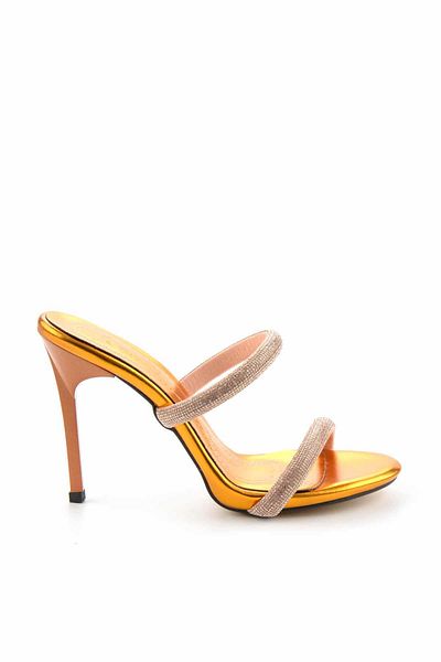 Bambi Metallic Orange Women's Slippers K04842862009