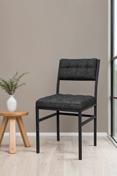 Lumodi Mobilya Mutfak Sandalyesi, Yemek Odası Kafe Restoran Silinebilir Keten Kumaş