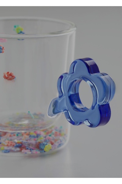 Tutku Çift Cidarlı Flower Cam Kupa 250 ml Hediyelik