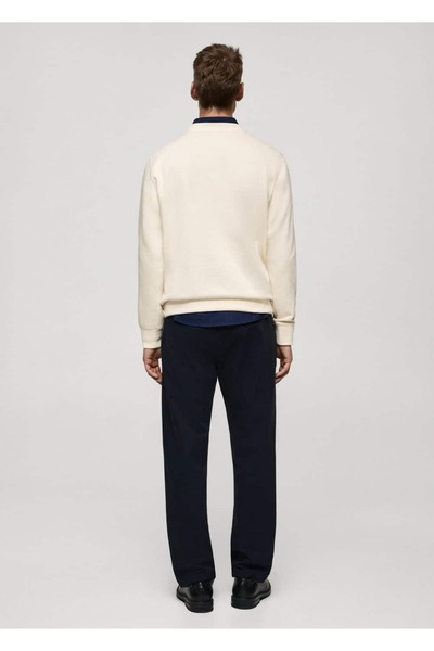 MANGO Man Grafik desenli pamuklu sweatshirt