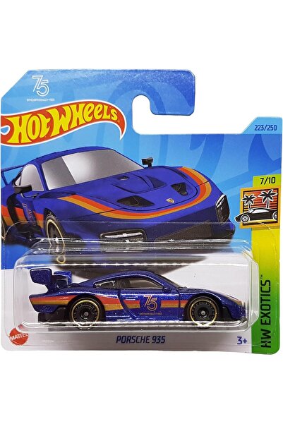 HOT WHEELS - Porsche 935 - Hw Exotics 7/10 - Hkh96 - Kısa Kart - Mavi Metalik...