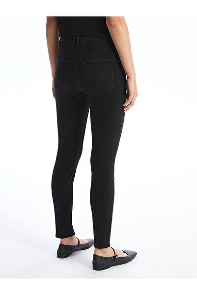 LC Waikiki Black Mercury Skinny Fit Women's Jean Trousers