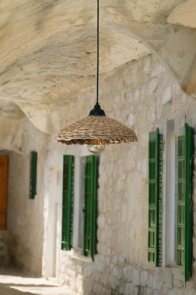 HAKİCİ Special Production Natural Handmade Wicker Chandelier