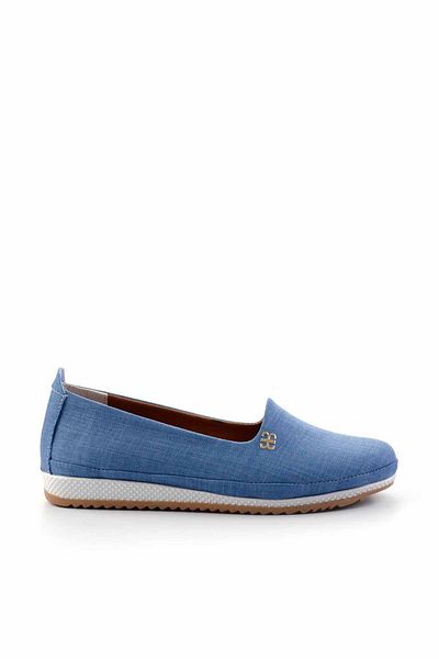 Bambi Balerini damă din țesătură albastră denim K 01348065304