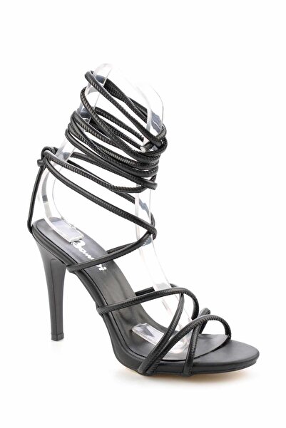 Bambi Černé dámské klasické boty na podpatku K05726123409