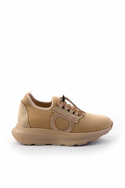 Bambi Beige Rose Stone Stretch Damen Sneaker K 01212111117