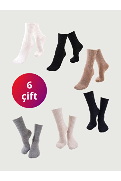 truyana 6 أزواج من الجوارب الصوفية النسائية الشتوية