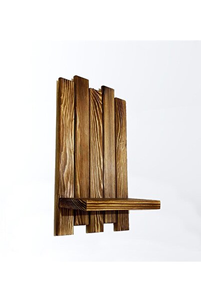 Genel Markalar 3'lü Özel Tasarım Ahşap Duvar Saksılık Kitaplık Duvar Çiçeklik Dekoratif Duvar Raf