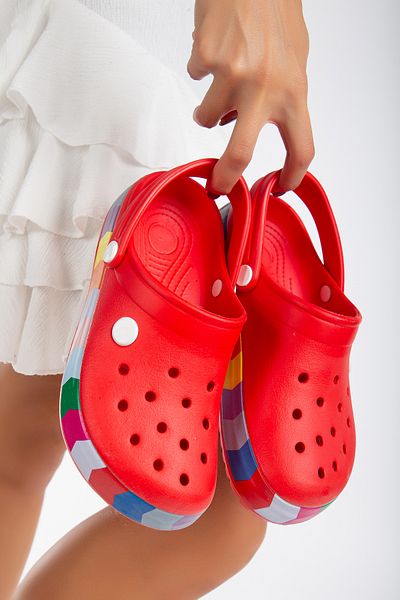 moun shoes Red Unisex Decorated Full Orthopedic Women's and Men's Slippers