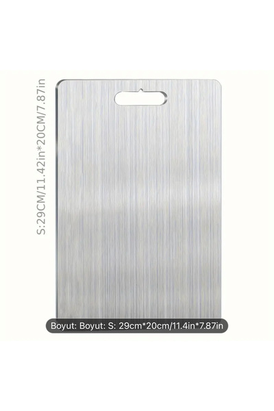 Stainless Art Üst Düzey Kalite Paslamaz Çelik 20 x 30 cm Kesme Tahtası