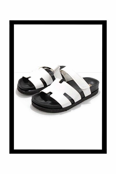 Bambi Білі жіночі тапочки K04192163509