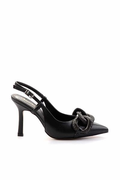 Bambi Black Women's Classic Heeled Shoes K01188209309