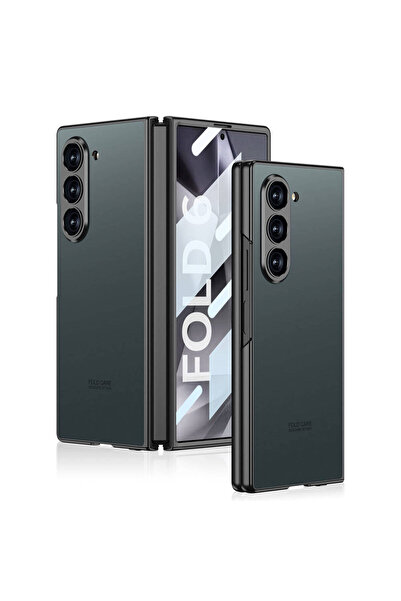 Hatreds Galaxy Z Fold 6 Kılıf Titanyum Metal Tasarımlı Hatreds Kıpta Caz Kapak