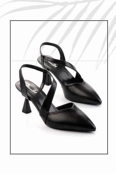 Bambi Black Women's Classic Heeled Shoes K01397041009