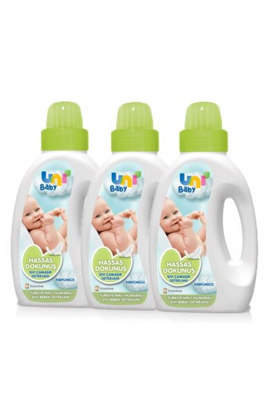 Uni Baby Hassas Dokunuş Çamaşır Deterjanı Sensitive 3 x 1500 ML