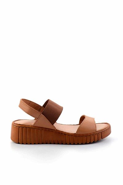 Bambi Taba Leather Women's Sandals K05763093003