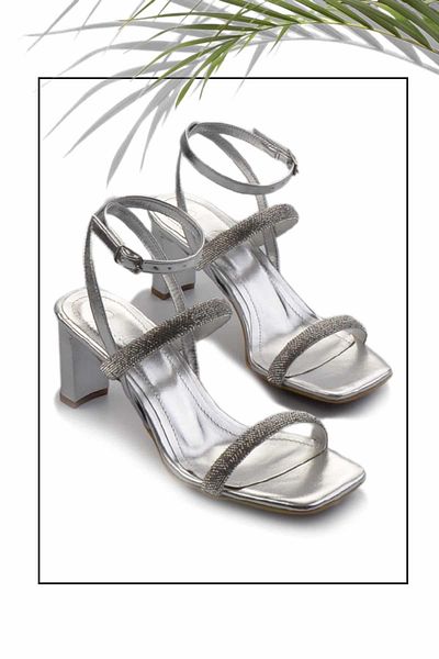 Bambi Classic Women's Heeled Shoes - Metallic Lame K05215164909