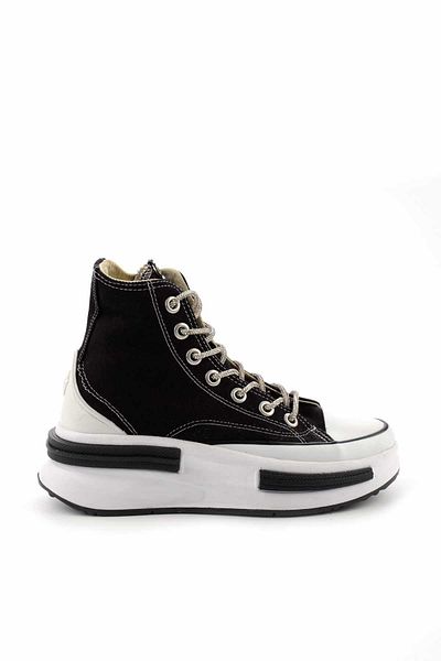 Bambi Damen-Sneaker K aus schwarzem Leinen 01688021318