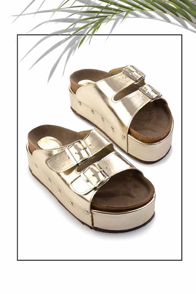 Bambi Papuci de damă aurii - K 04192170009   Model
