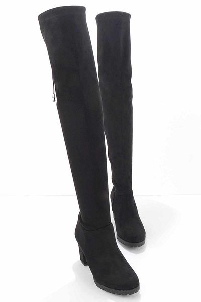 Bambi Black Suede Women's Boots K03215540002